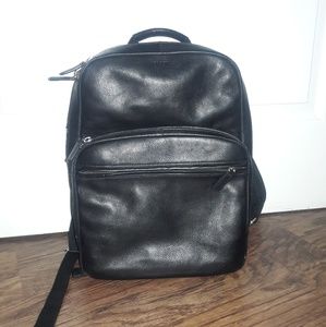Fossil Black Leather Backpack (rarely used)